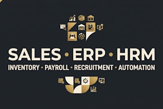 build sales erp and hrm software with inventory payroll and recruitment