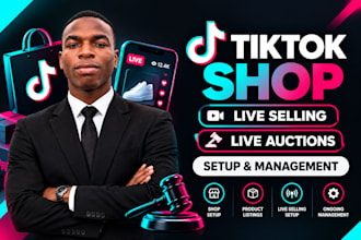 manage your tiktok shop  live auctions for explosive sales growth