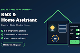 program your knx or home assistant smart home automation
