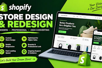 do pro shopify store design website redesign and shopify dropshipping store