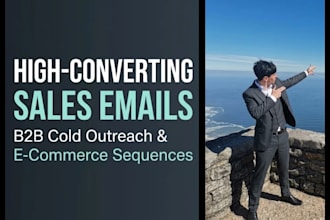 write high converting sales emails or cold email sequences