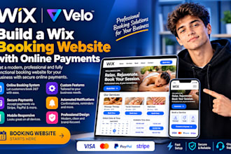 build a wix booking website with online payments