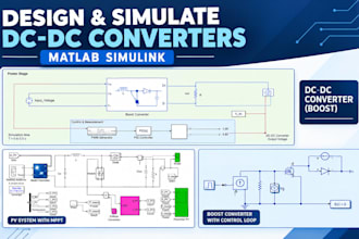 design and simulate dc dc converter in matlab simulink