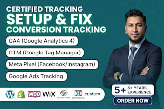 setup facebook pixel, meta capi and ga4 conversion tracking