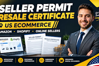 help with USA seller permit and resale certificate for ecommerce