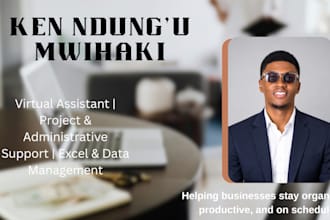 be your virtual assistant for admin support and data entry