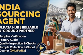 be your local sourcing and inspection agent in kolkata india