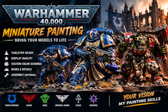 paint your warhammer 40k miniatures for tabletop and display