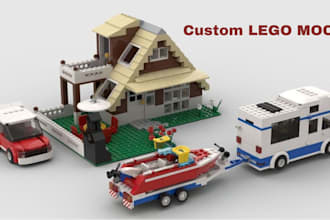 design a custom lego moc from your idea, photo or reference