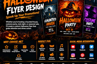 design a halloween mini session flyer for photographers
