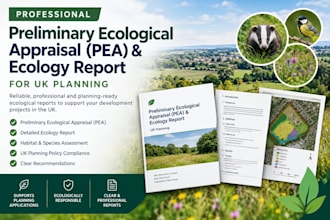 write a preliminary ecological appraisal pea