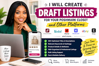 do draft listing on your poshmark closet and other platforms