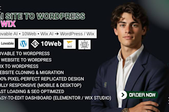 clone, convert lovable to wordpress, ai website to wordpress, wix to wordpress