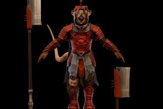 do 3d game character animation 3d rigging model unreal engine ue5 game animation