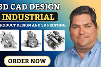 create 3d cad design, industrial product design and 3d printing cad