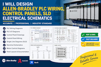 design allen bradley plc wiring, control panels, sld electrical schematics