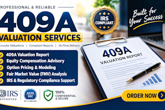 be your 409a valuation consultant for startup and private firms