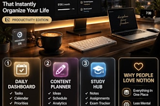be your custom notion template expert notion website dashboard custom notion