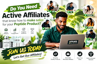 help you successfully recruit peptide affiliates to increase sales