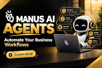 create manus ai agents for research, leads, and automation