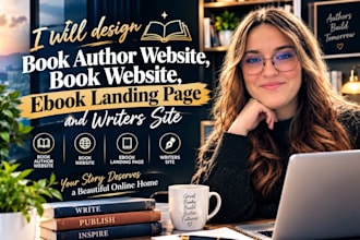 design book author website,book website,ebook landing psage and writers site
