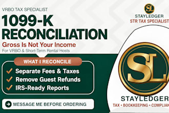 reconcile your vrbo 1099 k and prepare irs ready tax reports