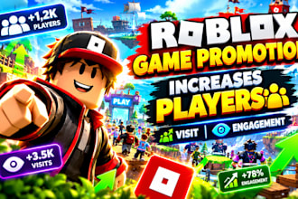 roblox game promotion, game promotion increases players, visit and engagement