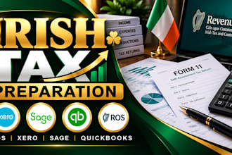 prepare irish tax returns using ros, xero, sage and quickbooks