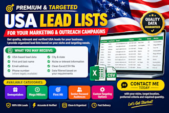 give premium sweeps leads, mega million leads, gambler leads, usa leads,uk leads
