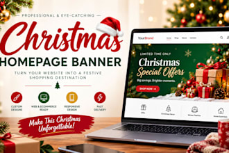 design christmas flyer and new year banner