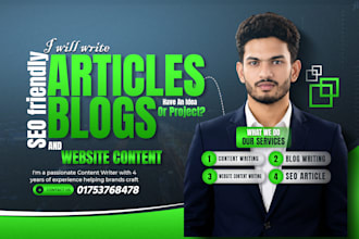 write research based, informative, and engaging articles