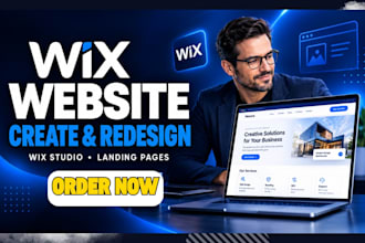 create, design or redesign wix website or wix studio website