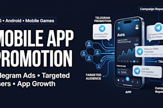 promote your ios or android app with telegram ads and marketing