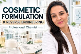 formulate or reverse cosmetic and skincare products as a professional chemist