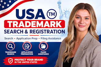 do USA trademark search and trademark registration for your brand