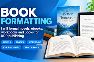 format novels ebooks workbooks and books for KDP publishing