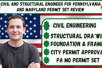 civil and structural engineer for pennsylvania and maryland permit set review