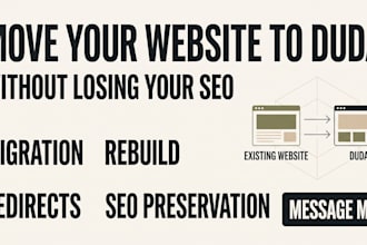migrate your website to duda with SEO friendly setup, migrate to duda website