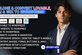 clone, migrate ai lovable website 10web ai, wix ai to wix and wordpress website