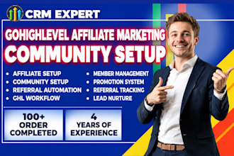 setup gohighlevel affiliate marketing community setup ghl referral automation