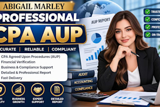 perform agreed upon procedures aup and prepare professional reports