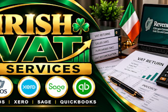 prepare irish vat returns using ros, xero, sage and quickbooks