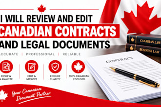 review and edit canadian contracts and legal documents