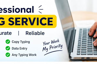 do copy typing and covert image or PDF to word