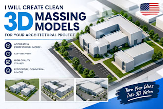 create clean 3d massing models for your architectural