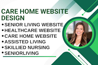 design website for skilled nursing, speech therapy, supportive living, ccrcs