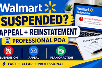 reinstate walmart suspension and fix seller fulfillment deactivation safely
