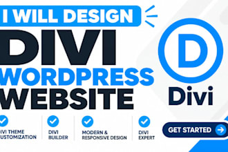 build divi website divi wordpress divi theme customization builder divi expert