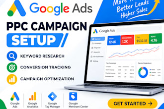 google ads PPC campaign setup keyword research conversion tracking optimization