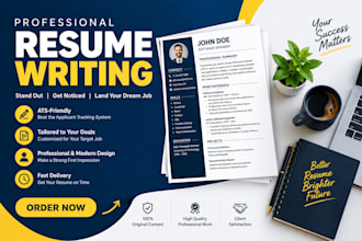 write professional resume, CV, cover letter and linkedin